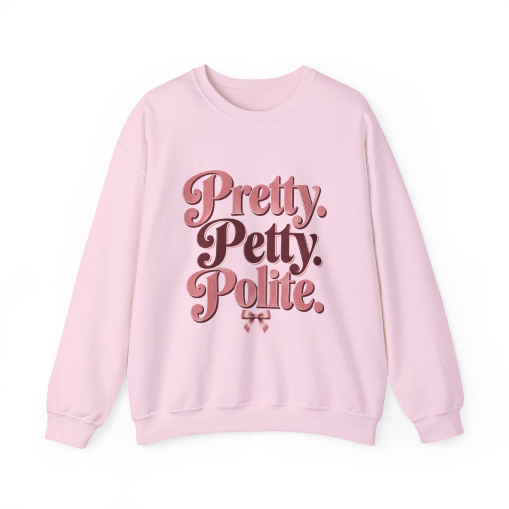 Pretty. Petty. Polite. | Women's Graphic Crewneck Sweatshirt